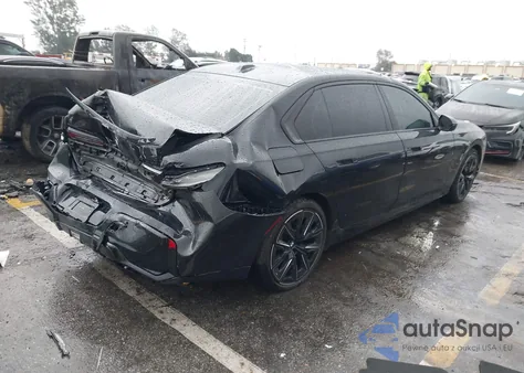 2024 BMW I7 Edrive50 z USA, uszkodzony, nr VIN WBY43EJ03RCP95673